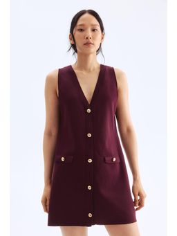 H&M - Women Red V-Neck Dress