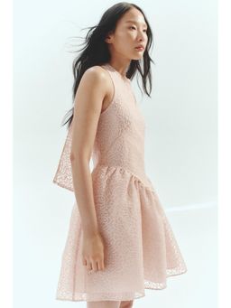 H&M - Women Pink Embroide Halter Neck Dress