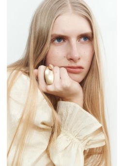 H&M - Women Beige Cotton Tunic Dress