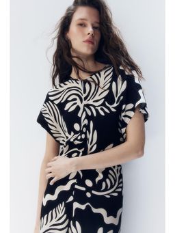 H&M - Women Black Tape-Waist Dress