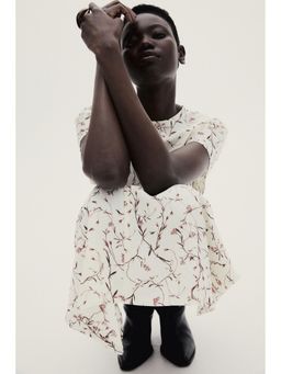 H&M - Women White Tape-Waist Dress