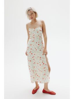 H&M - Women White Tie-Detail Maxi Dress