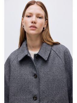H&M - Women Grey Car Coat
