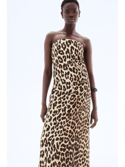 H&M - Women Beige Bandeau Dress