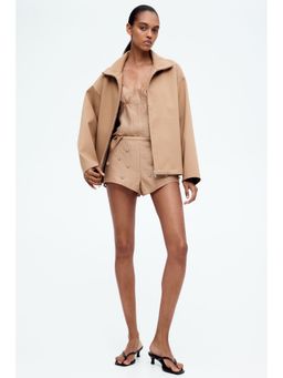 H&M - Women Beige Sheer Strappy Top