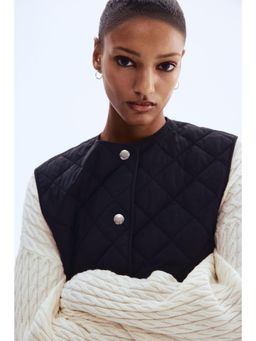 H&M - Women Black Quilted Gilet