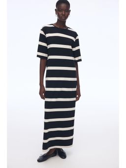 H&M - Women Black Long T-Shirt Dress