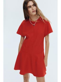 H&M - Women Red Butterfly-Sleeved Dress