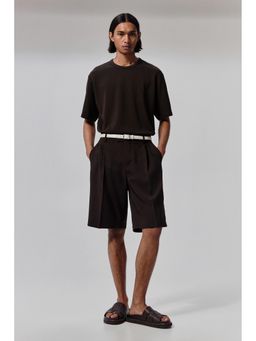 H&M - Men Brown Loose Fit T-Shirt