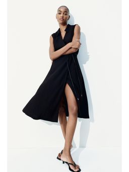 H&M - Women Black Tie-Belt Wrap Dress