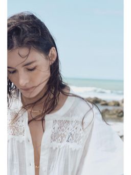 H&M - Women White Lace-In Cotton Dress