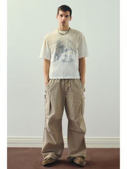 H&M - Men White Oversized Fit T-Shirt