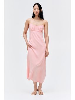 H&M - Women Pink Viscose Strappy Dress