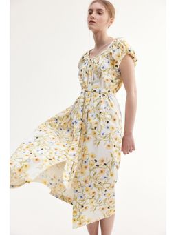 H&M - Women White Tie-Belt Dress