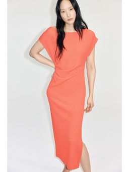 H&M - Women Red Textu Jersey Dress