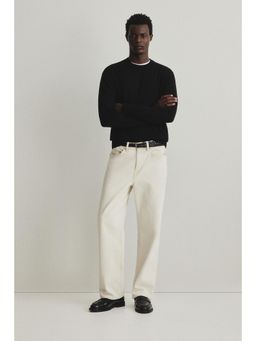 H&M - Men Black Regular Fit Wool Jumper