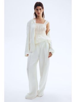 H&M - Women White Draped Top