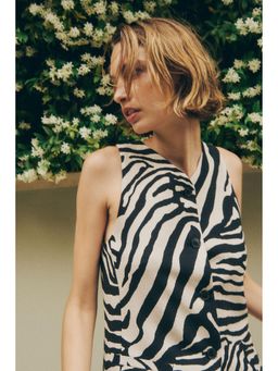 H&M - Women Beige Long Waistcoat