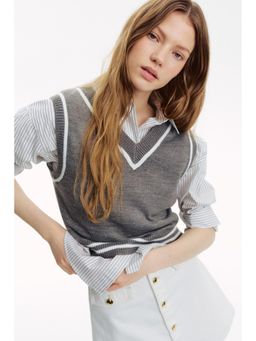 H&M - Women Multi-Color Sweater Vest