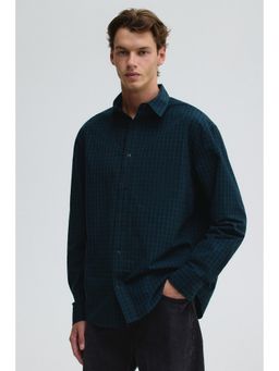 H&M - Men Multi-Color Relaxed Fit Cotton Shirt