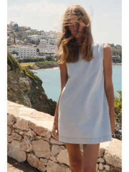 H&M - Women Blue Denim Shift Dress