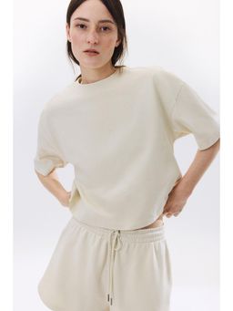 H&M - Women Beige Boxy T-Shirt