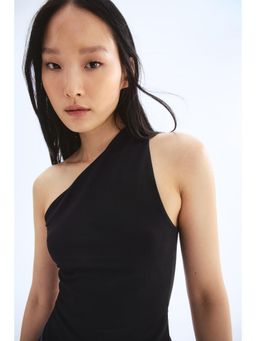 H&M - Women Black One-Shoulder Top