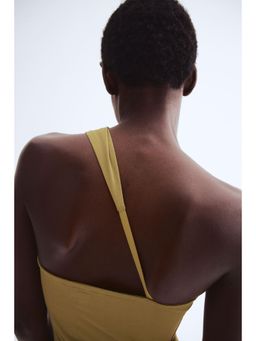 H&M - Women Yellow One-Shoulder Top