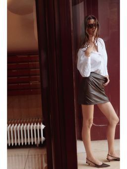 H&M - Women White Oversized Cotton Poplin Shirt