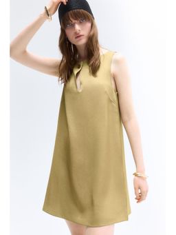 H&M - Women Yellow A-Line Dress