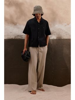 H&M - Men Black Regular Fit Resort Shirt