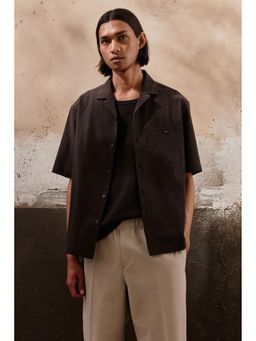 H&M - Men Brown Regular Fit Resort Shirt
