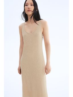H&M - Women Beige Rib-Knit Dress