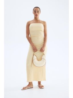 H&M - Women Yellow Textu Strappy Dress