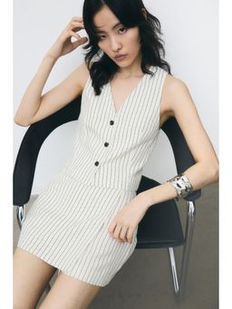 H&M - Women White Short Waistcoat