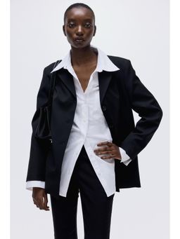 H&M - Women Black Single-Breasted Blazer