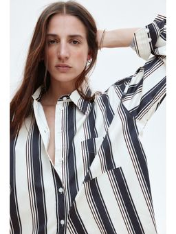 H&M - Women White Poplin Shirt