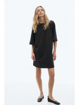 H&M - Women Brown Cotton T-Shirt Dress