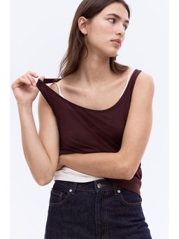 H&M - Women Red Cotton Vest Top