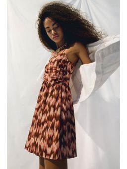 H&M - Women Brown Printed Strappy Dress