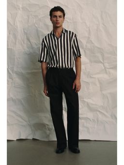 H&M - Men Grey Regular Fit Resort Shirt