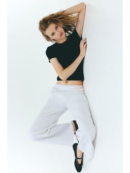 H&M - Women Black Microfibre T-Shirt