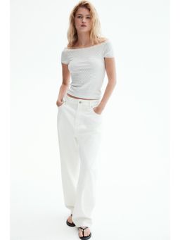 H&M - Women White Off-The-Shoulder Top