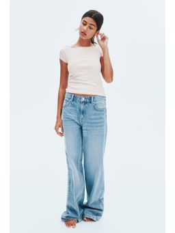 H&M - Women Pink Off-The-Shoulder Top