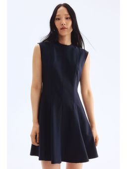 H&M - Women Blue Fla-Skirt Mini Dress