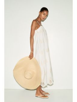 H&M - Women White Broderie Anglaise Strappy Dress