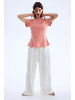 H&M - Women Pink Waisted Top