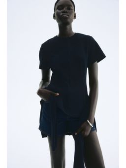 H&M - Women Blue Waisted Top