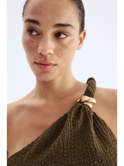 H&M - Women Green One-Shoulder Top