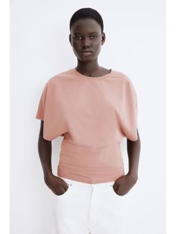 H&M - Women Orange Butterfly-Sleeved T-Shirt